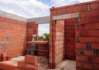 sypialnia oraz garderoba - murowanie ścian działowych piętra - 24.06.2025