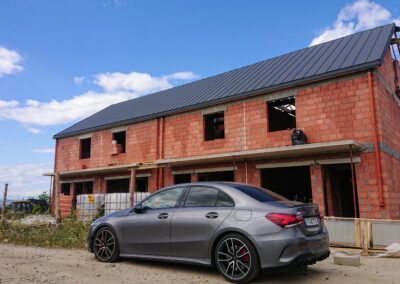 gotowy od frontu dach z nano blachodachówki na rąbek + dzień spotkań z Klientami - 23.08.2025.