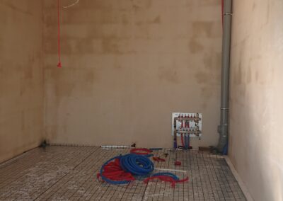 montaż ogrzewania podłogowego w garażu A3 - 06.03.2026